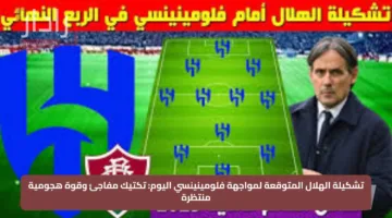 تشكيلة الهلال المتوقعة لمواجهة فلومينينسي اليوم: تكتيك مفاجئ وقوة هجومية منتظرة