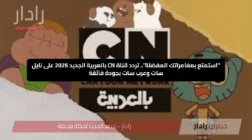 “استمتع بمغامراتك المفضلة”.. تردد قناة CN بالعربية الجديد 2025 على نايل سات وعرب سات بجودة فائقة