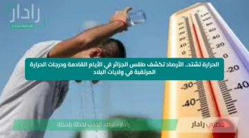 الحرارة تشتد.. الأرصاد تكشف طقس الجزائر في الأيام القادمة ودرجات الحرارة المرتقبة في ولايات البلاد