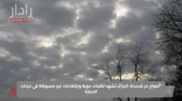 “أمواج حر شديدة”.. الجزائر تشهد تقلبات جوية وارتفاعات غير مسبوقة في درجات الحرارة