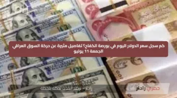 كم سجل سعر الدولار اليوم في بورصة الكفاح؟ تفاصيل مثيرة عن حركة السوق العراقي الجمعة 11 يوليو