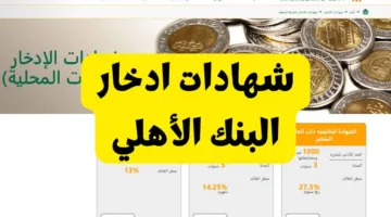 شهادة امان المصريين.. شهادات ادخار البنك الاهلي الجديدة 2025 بعوائد تنافسية