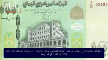 مفاجآت صادمة في سوق الصرف.. الريال اليمني يسجل قفزة غير متوقعة ومحلات الصرافة تكشف الأسعار الجديدة