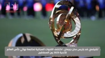 تشيلسي ضد باريس سان جيرمان.. اكتشف القنوات المجانية لمتابعة نهائي كأس العالم للأندية 2025 بين العملاقين