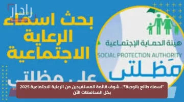 “اسمك طالع بالوجبة؟”.. شوف قائمة المستفيدين من الرعاية الاجتماعية 2025 بكل المحافظات الآن