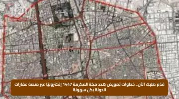 قدّم طلبك الآن.. خطوات تعويض هدد مكة المكرمة 1447 إلكترونيًا عبر منصة عقارات الدولة بكل سهولة