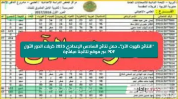“النتائج ظهرت الآن”.. حمل نتائج السادس الإعدادي 2025 كربلاء الدور الأول PDF عبر موقع نتائجنا مباشرة