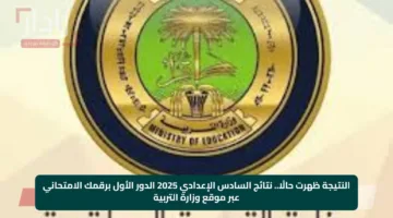 النتيجة ظهرت حالًا.. نتائج السادس الإعدادي 2025 الدور الأول برقمك الامتحاني عبر موقع وزارة التربية