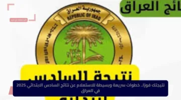 نتيجتك فورًا.. خطوات سريعة وبسيطة للاستعلام عن نتائج السادس الابتدائي 2025 في العراق