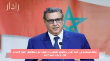 زيادة مرتقبة في الحد الأدنى للأجور بالمغرب.. تعرف على تفاصيل القرار الجديد للقطاعات المختلفة