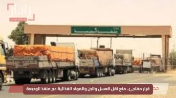 قرار مفاجئ.. منع نقل العسل والبن والمواد الغذائية عبر منفذ الوديعة