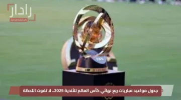 جدول مواعيد مباريات ربع نهائي كأس العالم للأندية 2025.. لا تفوت اللحظة