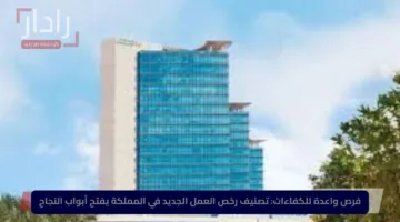 فرص واعدة للكفاءات: تصنيف رخص العمل الجديد في المملكة يفتح أبواب النجاح