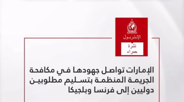 الإمارات تسلم مطلوبين دوليين.. تعرف على تفاصيل التسليم الأخير