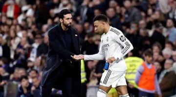 أربيلوا يكشف حقيقة مشاركة مبابي ضد مانشستر سيتي وسر استبدال فينيسيوس جونيور