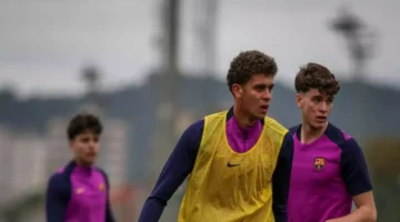 الموهبة حمزة عبد الكريم يبدأ رحلة استثنائية داخل نادي برشلونة الإسباني بمرتبة تاريخية