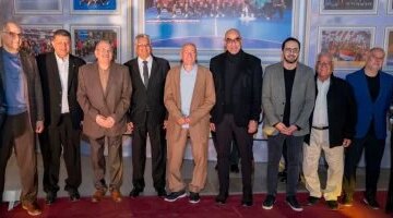 ظهور حسن مصطفى وهشام نصر في حفل إفطار اتحاد كرة اليد المصري