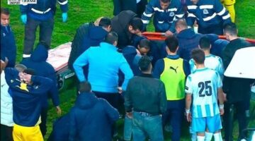 لحظات حبس الأنفاس بعد إصابة محمد حمدي ببلع اللسان خلال مباراة بيراميدز وبتروجيت