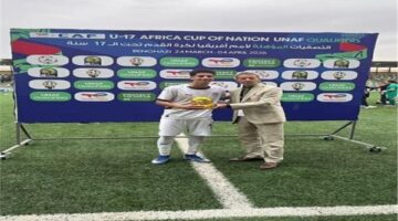 نجم منتخب مصر للناشئين دانيال تامر يحصد لقب رجل المباراة أمام تونس