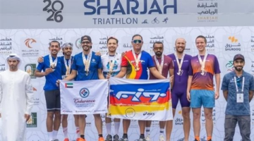 450 متسابقًا يختتمون منافسات النسخة الرابعة من بطولة ترايثلون الشارقة السنوية