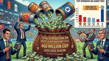 460 مليون إسترليني إجمالي إنفاق أندية البريميير ليغ على عمولات وكلاء اللاعبين