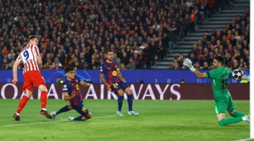 أتلتيكو مدريد يطيح ببرشلونة بثنائية نظيفة في معقله ضمن دوري أبطال أوروبا