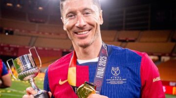 برشلونة يحدد بديلًا غير متوقع لتعويض المهاجم البولندي روبرت ليفاندوفسكي في صفوفه