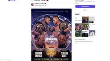 ترامب يحتفل بعيد ميلاده الثمانين من قلب حلبة الفنون القتالية العالمية