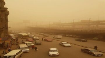 توقعات الأرصاد الجوية بشأن استمرار العاصفة الترابية وموعد استقرار الأحوال الجوية