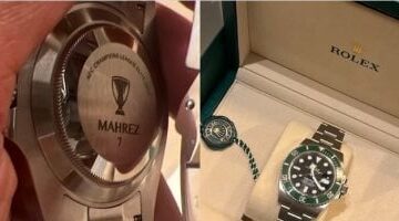 رياض محرز يهدي لاعبي الأهلي ساعات رولكس ثمينة احتفالاً بالإنجاز الآسيوي المحقق