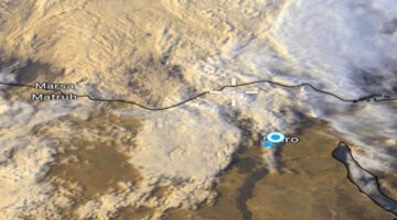 غطاء سحابي كثيف وأمطار متوقعة تغطي معظم الأنحاء خلال الساعات المقبلة