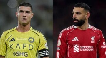 كريستيانو رونالدو يحدد موقفه من انضمام محمد صلاح إلى نادي النصر السعودي