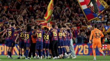برشلونة يتوج بلقب الليغا للمرة التاسعة والعشرين في تاريخه بعد هزيمة مدريد