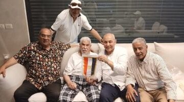 نجوم الكرة يزورون حسن شحاتة في بورسعيد للاطمئنان على حالته الصحية