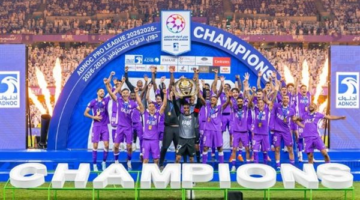 هزاع بن زايد يتوج نادي العين بلقب دوري أدنوك للمحترفين رسمياً