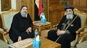 البابا تواضروس الثاني يبحث تفاصيل الخدمة القبطية في اليابان مع القمص يوئيل