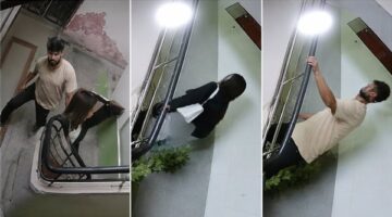 فيديو يوثق ملاحقة شاب لفتاة داخل عقار يثير مطالبات بكشف الملابسات