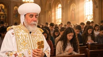 قداس خاص لطلاب الثانوية العامة في مرسى مطروح بدعوة من الأنبا كاراس