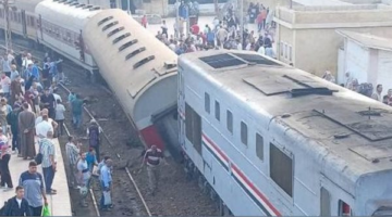 بيان من السكة الحديد يكشف تفاصيل حادث قطار الغربية وحصيلة المصابين ميدانيا