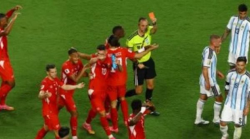 قانون فيفا الجديد يضع السويسري بريل إمبولو في أزمة بعد طرده أمام الأرجنتين