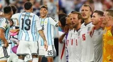 موعد مواجهة الأرجنتين وإنجلترا في نصف نهائي كأس العالم والقنوات الناقلة الليلة