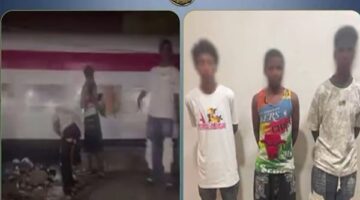 الداخلية تضبط 3 طلاب لرشقهم قطاراً بالحجارة في أسوان بعد تداول فيديو الواقعة