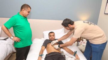 الشهدي يخضع للكشف الطبي تمهيداً للموسم الجديد بعد إصابة الرباط الصليبي
