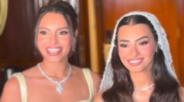 تساؤلات حول غياب العريس عن صور زفاف شقيقة الفنانة كارمن سليمان فرح نوفل