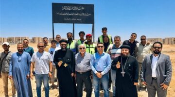 تسليم أرض الكنيسة الجديدة بحدائق العاصمة لإنشاء كنيسة الشهيد أبوسيفين والشهيدة دميانة
