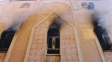 تفاصيل حريق كنيسة رئيس الملائكة ميخائيل بالمنيا وموقف المسلمين يثير اهتمام مطرانية مطاي