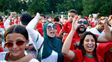 جماهير المغرب تشعل أجواء بوسطن قبل المواجهة المرتقبة ضد منتخب فرنسا