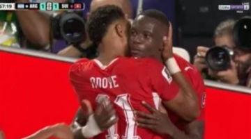 دان ندوي يدرك التعادل لسويسرا أمام الأرجنتين في الدقيقة 67 بكأس العالم