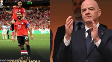 رسالة من رئيس الفيفا إلى منتخب مصر عقب إنجاز المونديال الأخير