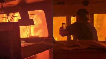 قطار ينهي رحلته وسط غابة من الجحيم في حادثة مروعة ومثيرة للانتباه